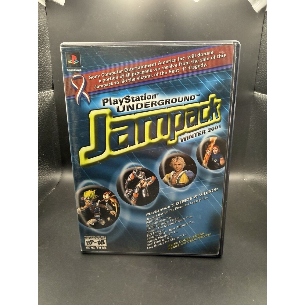 Sony PlayStation Underground Jampack Winter 2001 PS2 Demo Manual NTSC-U/C
